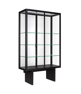 Gubi - Private vitrine cabinet glass, brown-black oak