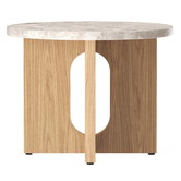 Audo - Androgyne  Side Table Oak   Top kunis breccia