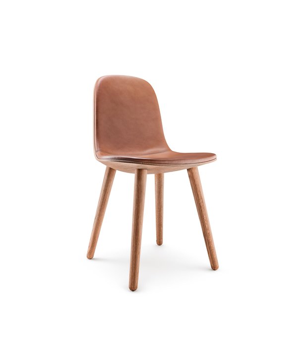Eva Solo  - Wait to be seated Eva Solo Yuuga Chair natural oak, cognac leather seat