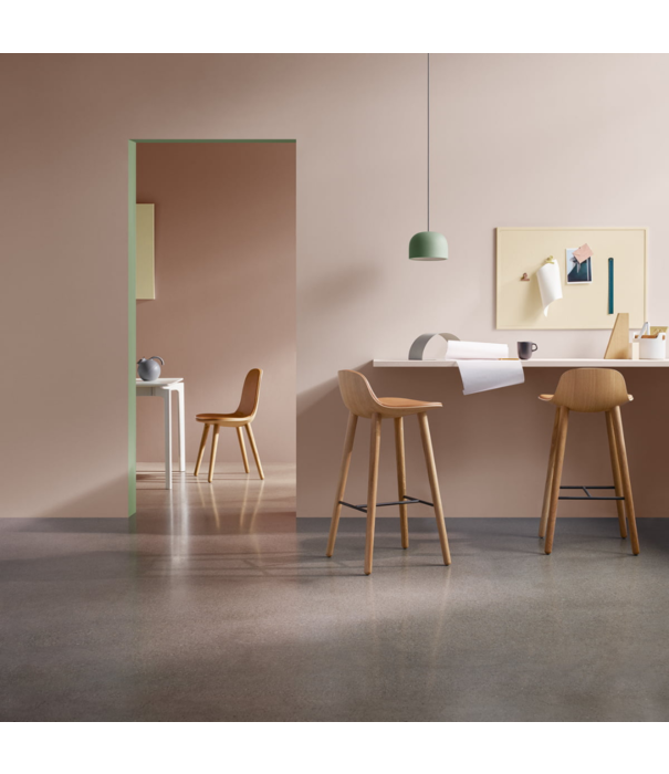 Eva Solo  - Wait to be seated Eva Solo Yuuga Stoel gerookt eiken, zwart Leer