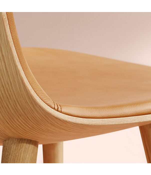 Eva Solo  Eva Solo: Abalone Chair natural oak, cognac leather seat