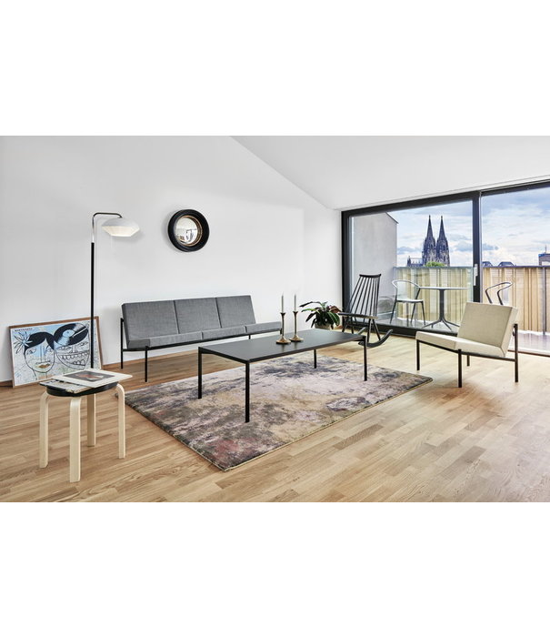 Artek  Artek - Kiki Lounge Stoel zwart, Hallingdal 130 grijs