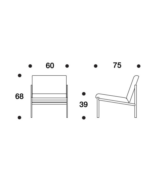 Artek  Artek - Kiki lounge stoel grijs