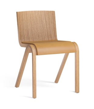 Audo Ready Dining Chair oak,  seat  leather