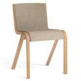 Audo Ready Dining Chair oak, front Audo boucle