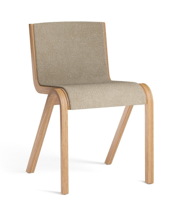 Audo Audo Ready Dining Chair oak, front Audo boucle