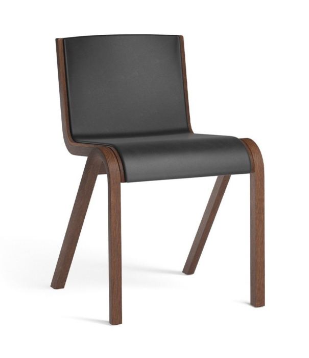 Audo Audo Ready Dining Chair oak,  front leather upholstery