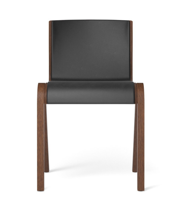 Audo Audo Ready Dining Chair oak,  front leather upholstery
