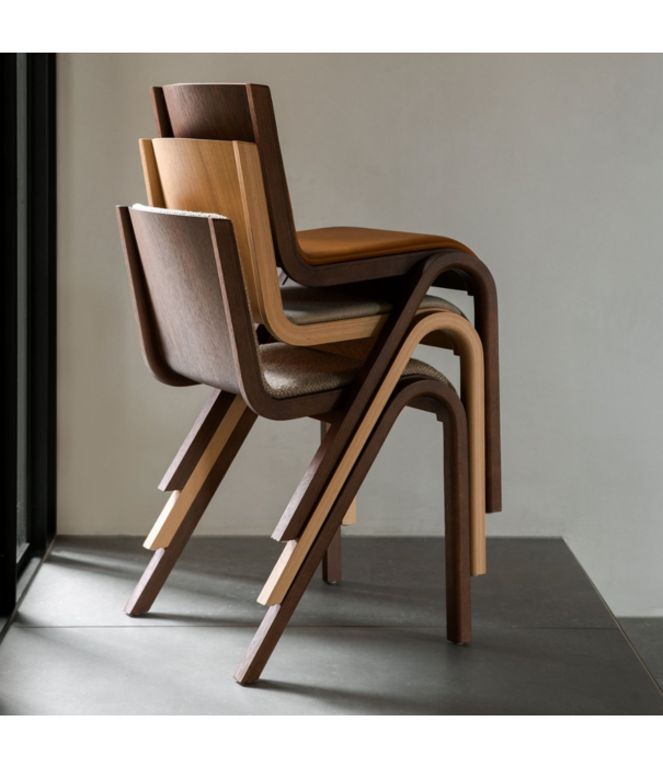 Audo Audo - Ready Dining Chair - Front leather