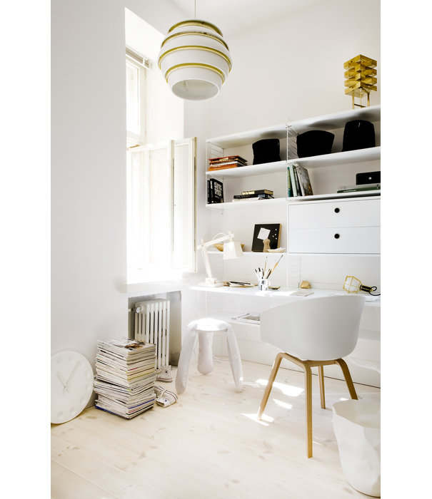 Artek   A331 Hanglamp wit, messing "Beehive"