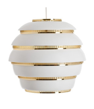 Artek - A331 Pendant " Beehive" white/brass