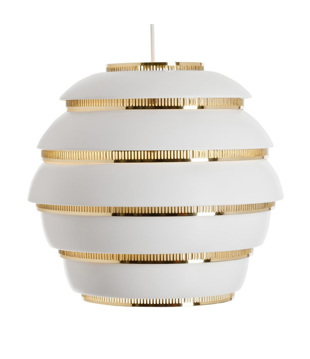 Artek  A331 Pendant Lamp white, brass " Beehive"