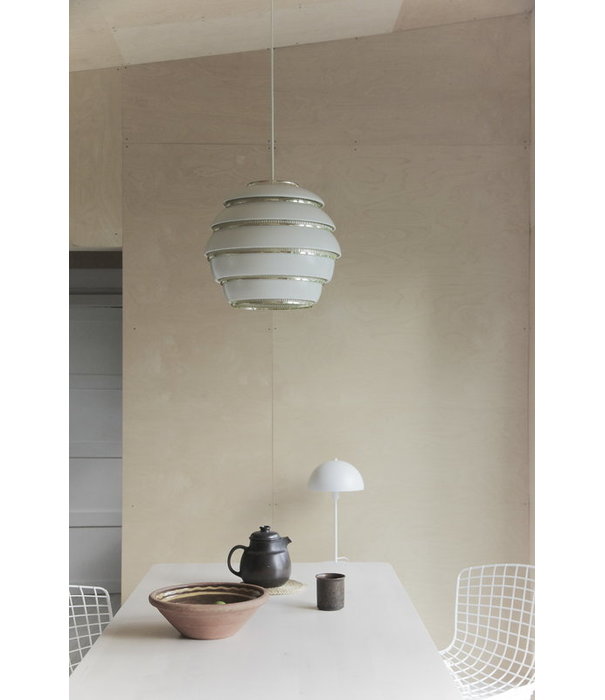 Artek  A331 Hanglamp wit, chrome "Beehive"