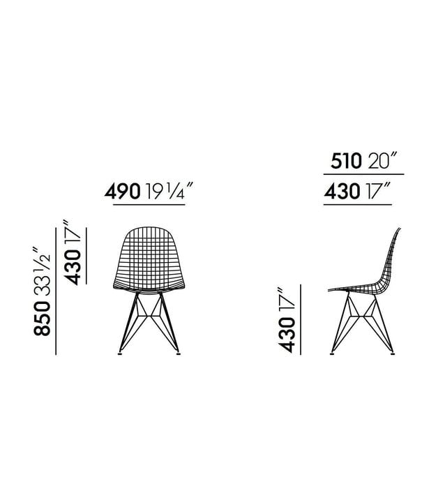 Vitra  Vitra Eames DKR Wire Stoel White