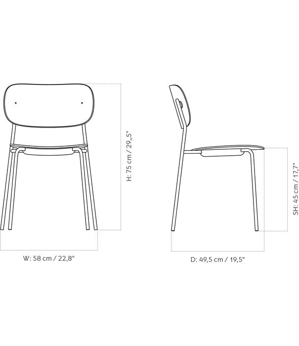 Audo Audo - Co Dining chair plastic