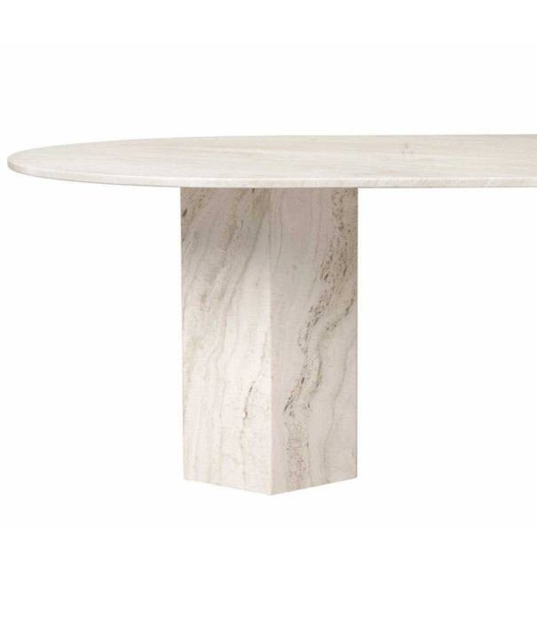 Gubi  Gubi - Epic dining table elliptical travertine 240 x 120