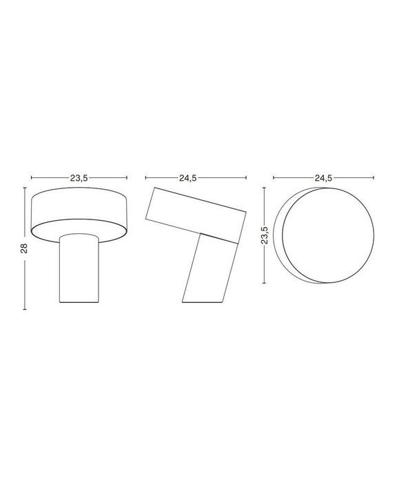 Hay  Hay - Slant table lamp