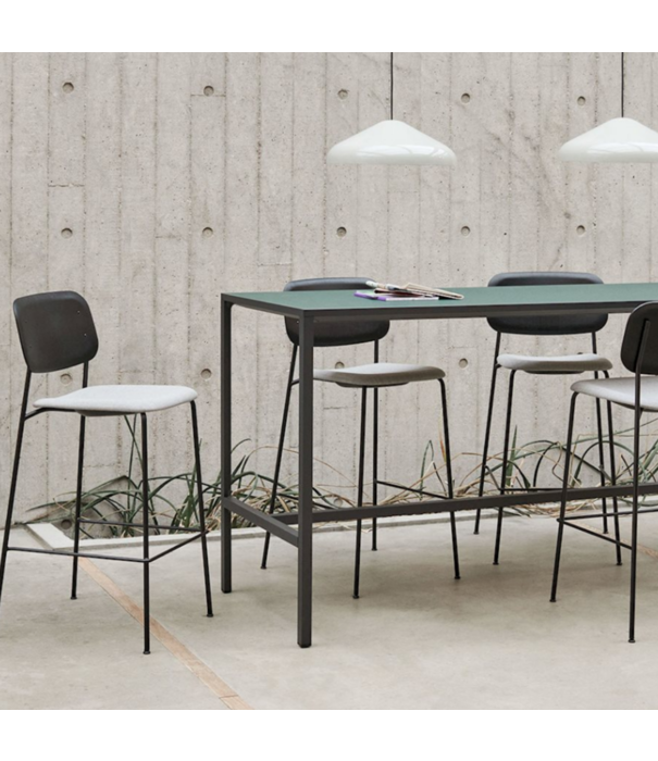 Hay  Hay - New Order High table charcoal - Top green linoleum