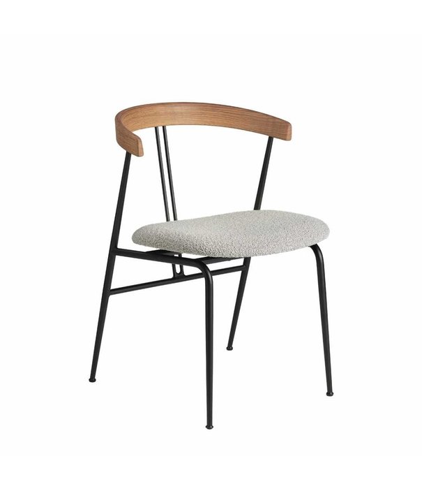 Gubi  Gubi Violin Eetkamerstoel gestoffeerd, houten rug