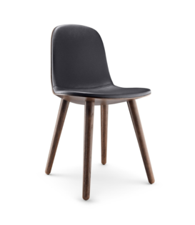 Eva Solo: Abalone Chair smoked oak, black leather