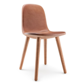 Eva Solo: Abalone Chair natural oak, cognac leather seat