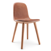 Eva Solo Yuuga Chair natural oak, cognac leather seat