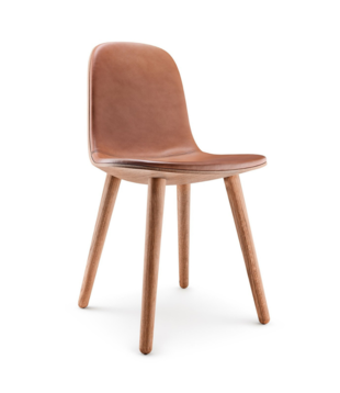 Eva Solo: Abalone Chair oak, cognac leather seat