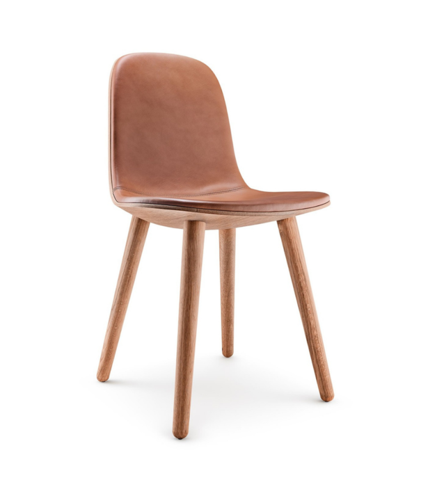 Eva Solo  Eva Solo: Abalone Chair natural oak, cognac leather seat