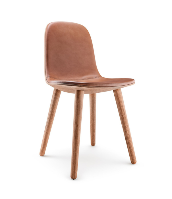 Eva Solo  - Wait to be seated Eva Solo Yuuga Chair natural oak, cognac leather seat