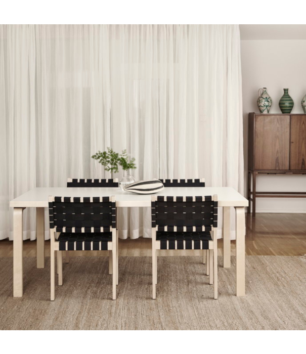 Artek  Artek - Aalto Table rectangular 83, white laminate
