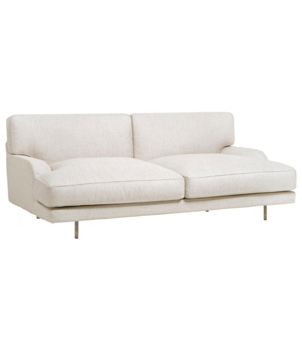 Gubi  Gubi - Flaneur 2,5 seater sofa - dedar chambry off-white