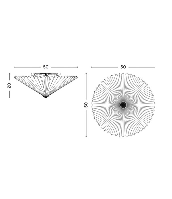 Hay  Hay - Matin Flush Mount Ø50 ceiling / wall lamp