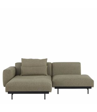Muuto In Situ 2-seater Sofa config. 5 Clay 15, black base