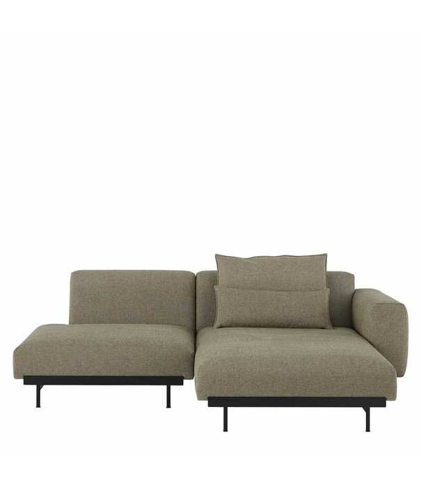 Muuto  Muuto In Situ 2-seater Sofa config. 5 Clay 15, black base
