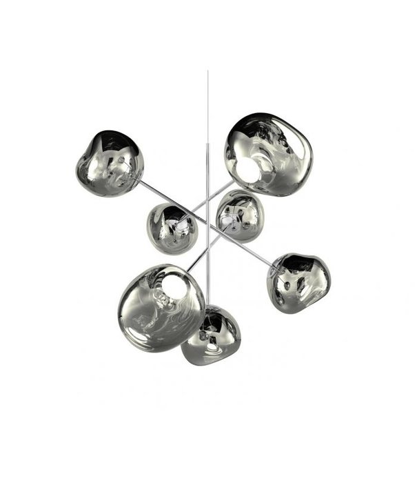 Tom Dixon Official  Melt LED Chrome Large Round Pendant System