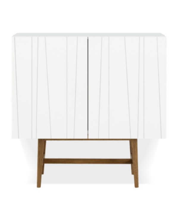 Asplund  Asplund: Vass 60:90 cabinet white with oak stand