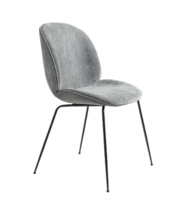 Gubi  Gubi - Beetle chair upholstered Dedar Karakorum  - base black