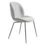 Gubi - Beetle chair upholstered Dedar Karakorum  - base black