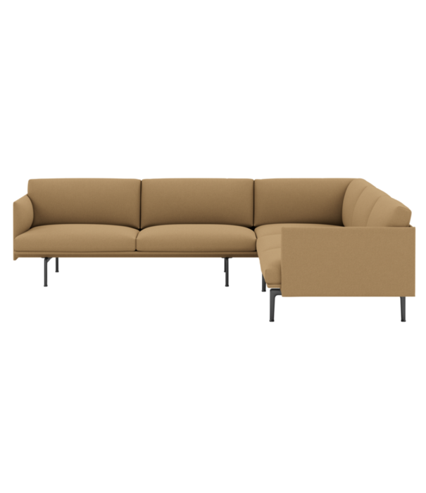 Muuto  Muuto - Outline corner sofa 255 - black base