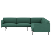 Muuto - Outline corner sofa 255 - black base