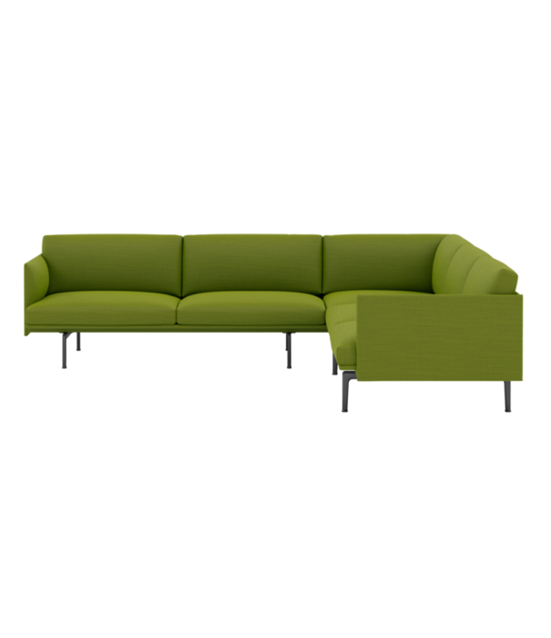 Muuto  Muuto - Outline corner sofa 255 - black base