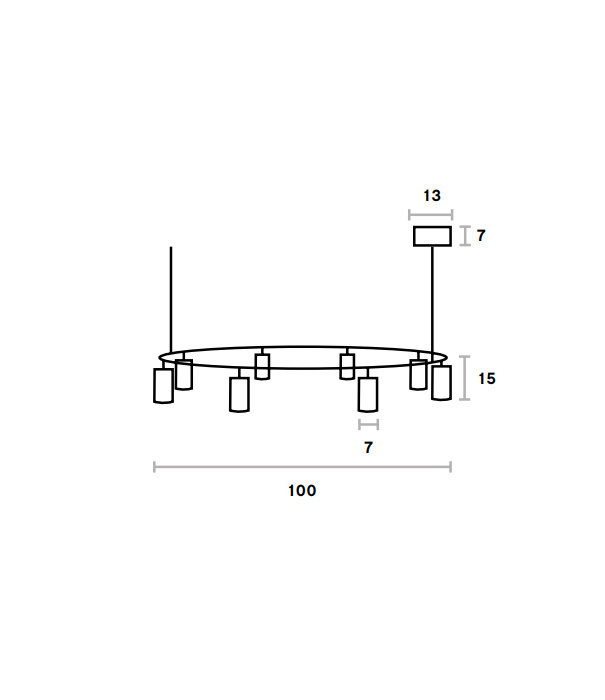 Pholc  Pholc Donna Circle 100 Hanglamp