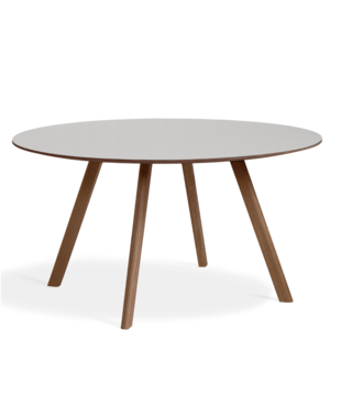 Hay - Cph 25 round dining table walnut Ø140