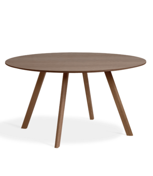 CPH 25 Eettafel Rond walnoot onderstel 140cm