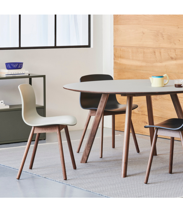 Hay  CPH 25 Eettafel Rond walnoot Ø140