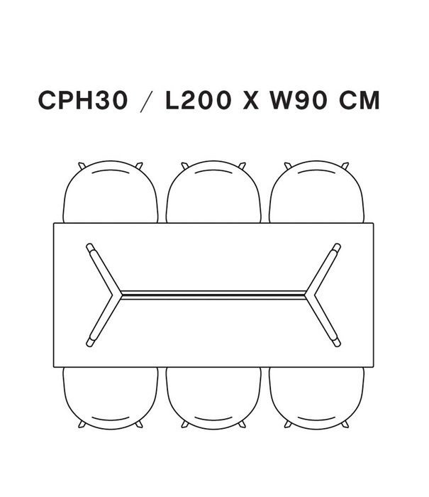 Hay  Hay -  Cph 30 Dining Table oak L 200