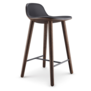 Eva Solo: Abalone bar stool smoked oak, black leather seat