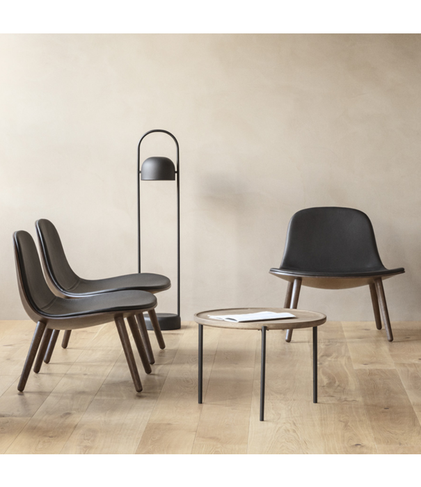 Eva Solo  - Wait to be seated Yuuga barstool smoked oak, black leather seat