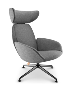 Eva Solo: Laze lounge chair grey, black legs