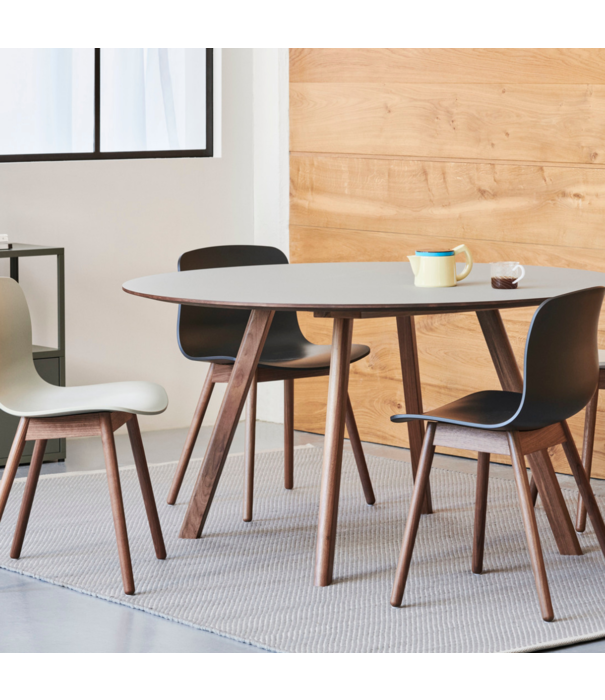 Hay  CPH20 Round Dining Table walnut Ø90
